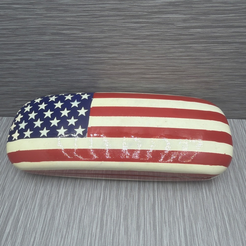 American Flag Reading Glasses +1.50 Hand Painted Patriotic Readers Case New